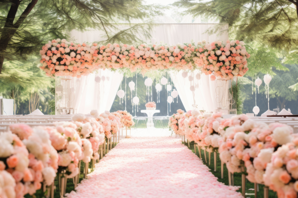 Décoration mariage florale